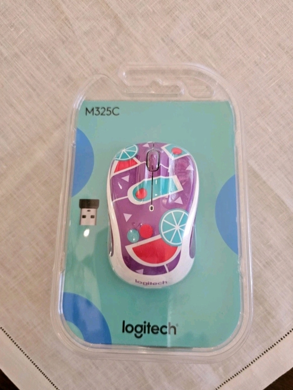 Logitech M325 Wireless Mouse - Purple/ White (Cocktail)